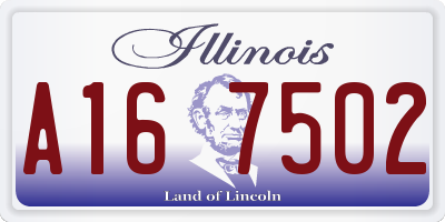 IL license plate A167502