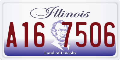 IL license plate A167506