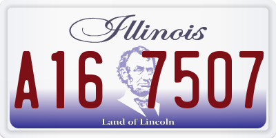 IL license plate A167507