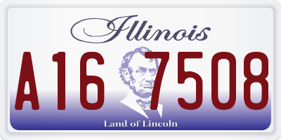 IL license plate A167508