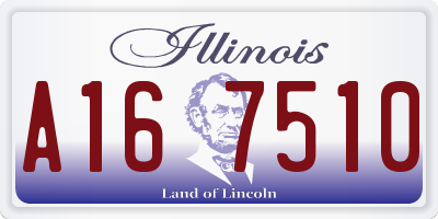 IL license plate A167510