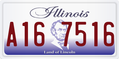 IL license plate A167516