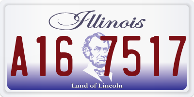 IL license plate A167517