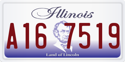 IL license plate A167519