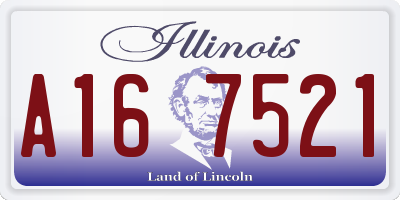 IL license plate A167521