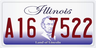 IL license plate A167522