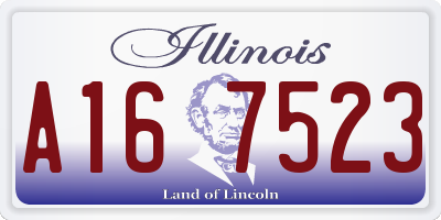 IL license plate A167523