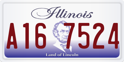IL license plate A167524