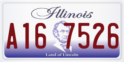 IL license plate A167526