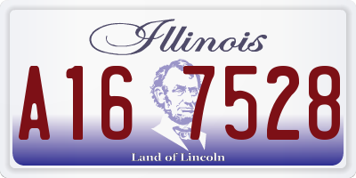 IL license plate A167528