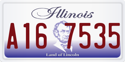 IL license plate A167535
