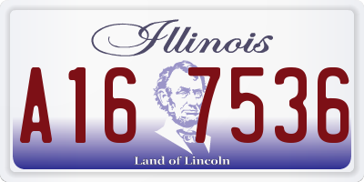 IL license plate A167536