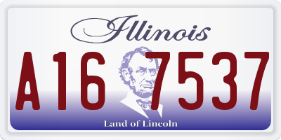 IL license plate A167537