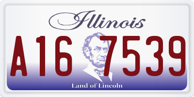 IL license plate A167539