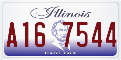 IL license plate A167544