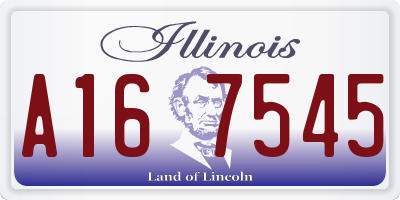 IL license plate A167545