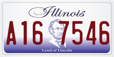 IL license plate A167546