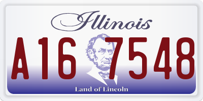 IL license plate A167548