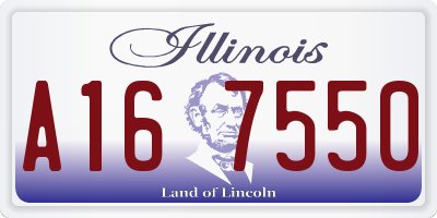 IL license plate A167550