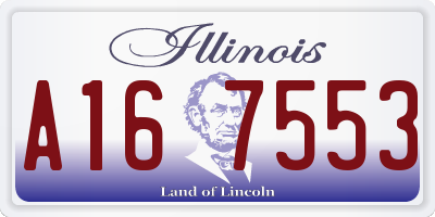 IL license plate A167553
