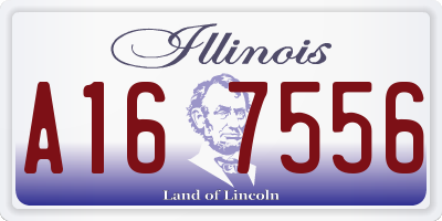 IL license plate A167556