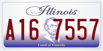 IL license plate A167557