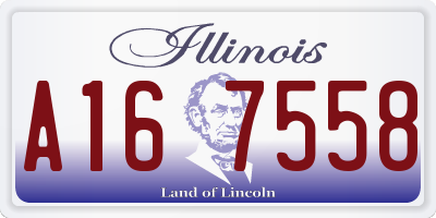IL license plate A167558