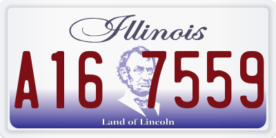 IL license plate A167559
