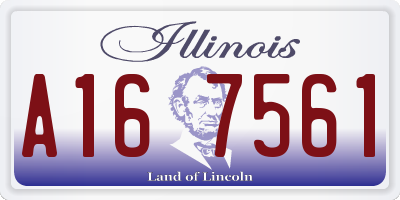 IL license plate A167561
