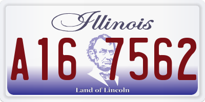 IL license plate A167562