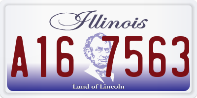 IL license plate A167563