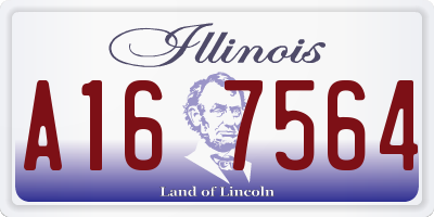 IL license plate A167564