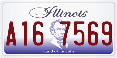 IL license plate A167569