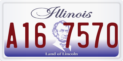 IL license plate A167570