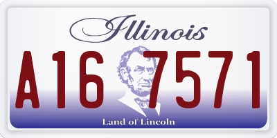 IL license plate A167571