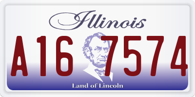 IL license plate A167574