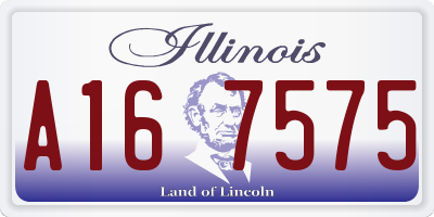 IL license plate A167575