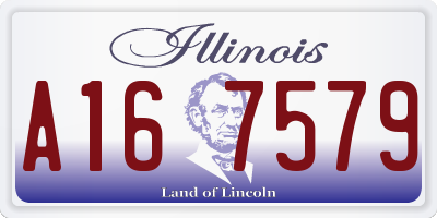 IL license plate A167579