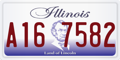 IL license plate A167582