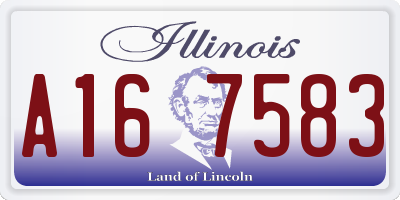 IL license plate A167583