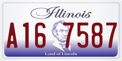 IL license plate A167587