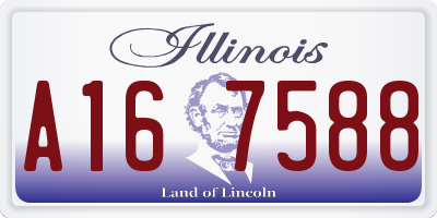 IL license plate A167588