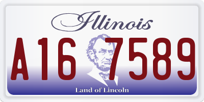 IL license plate A167589