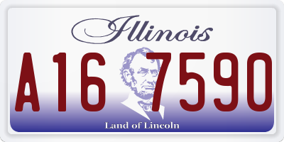 IL license plate A167590