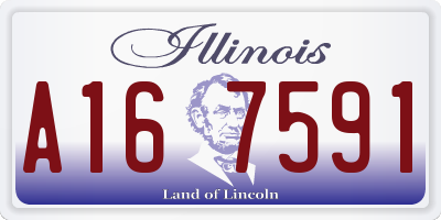 IL license plate A167591