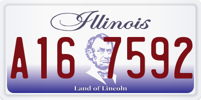IL license plate A167592