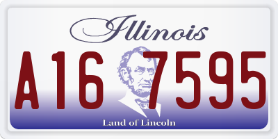 IL license plate A167595