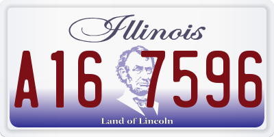 IL license plate A167596