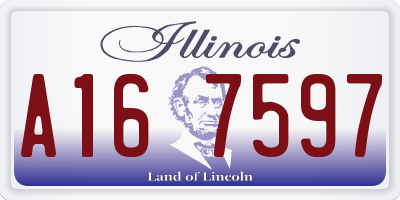 IL license plate A167597