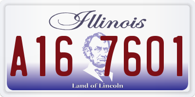 IL license plate A167601